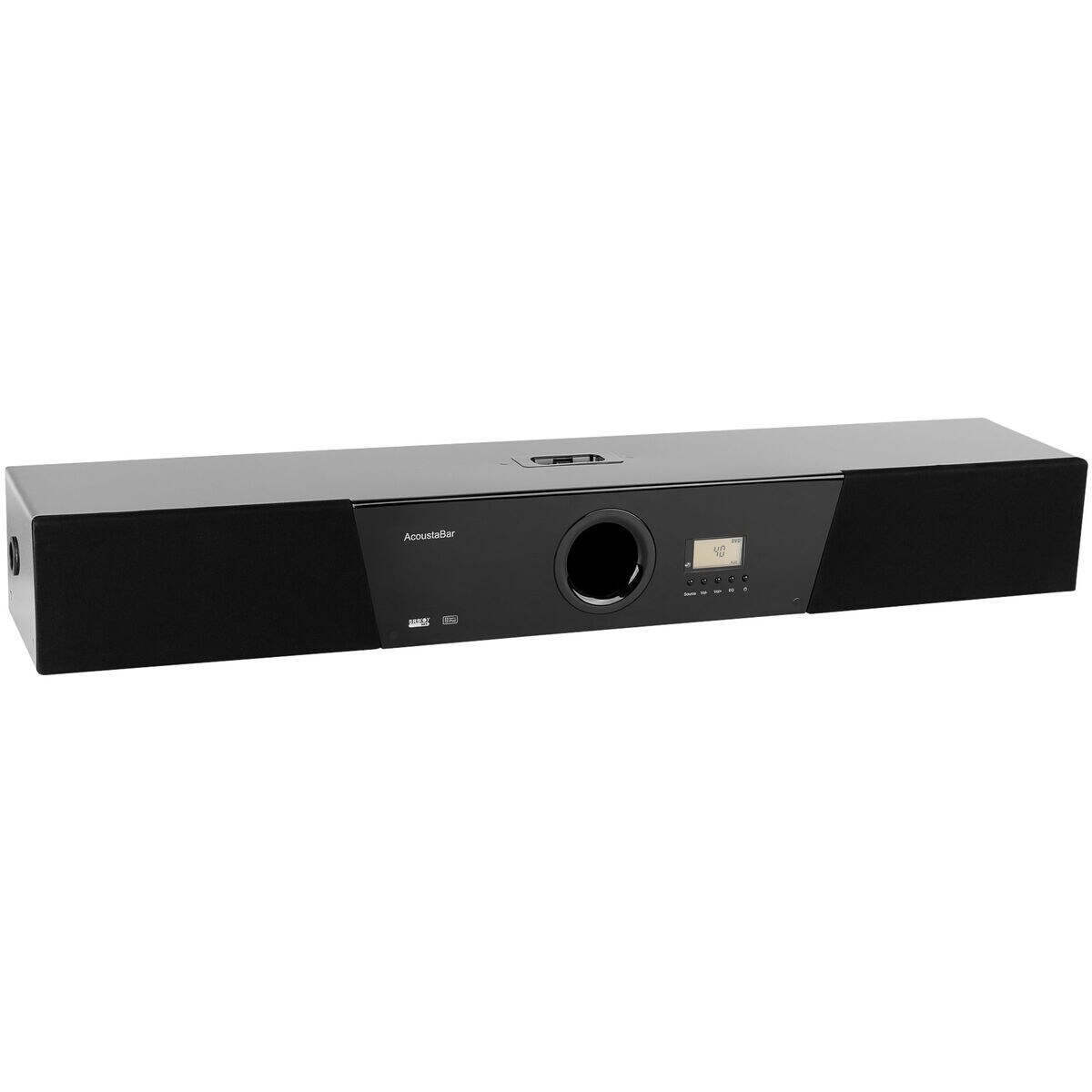 Soundbar with clearance ipod dock